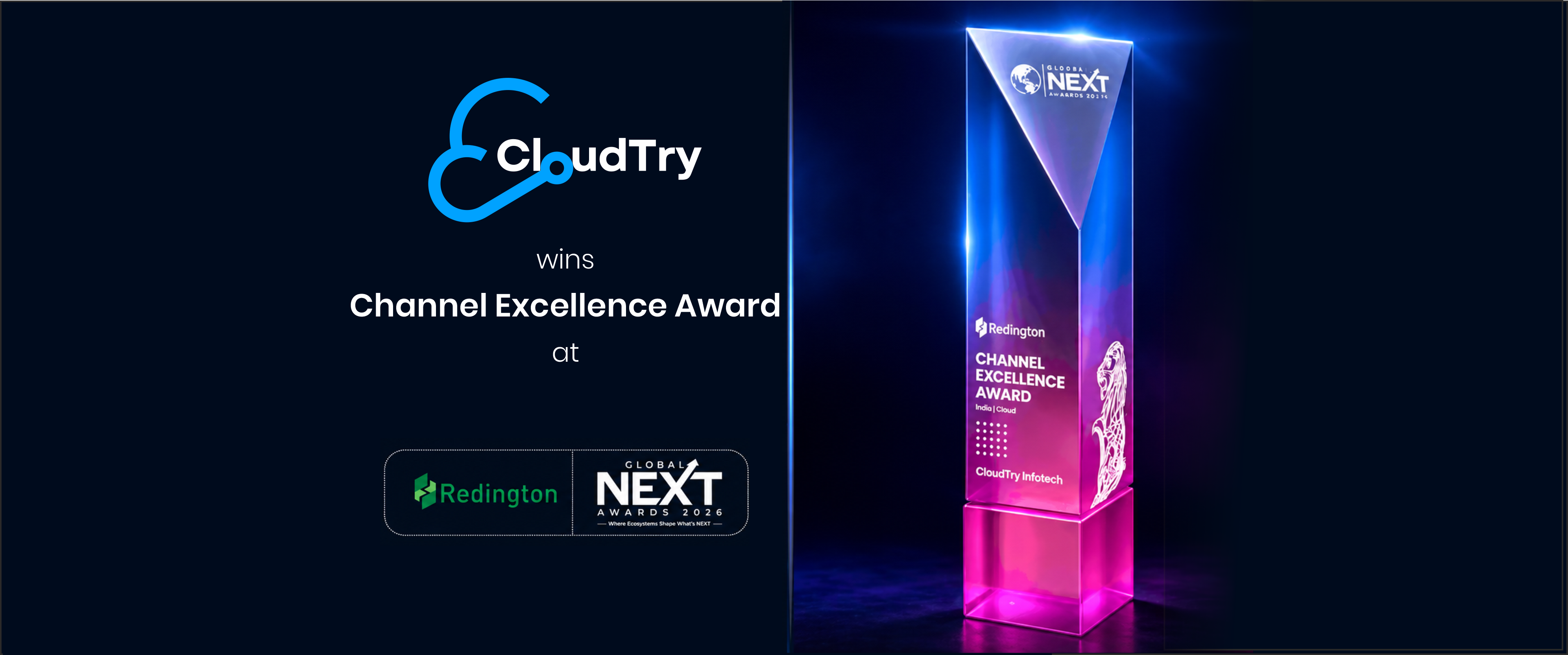 CloudTry Wins Redington Channel Excellence Award for Cloud in India